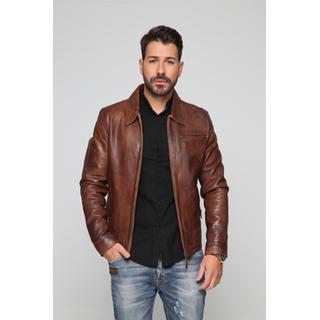 Men's leather jacket in a vintage look